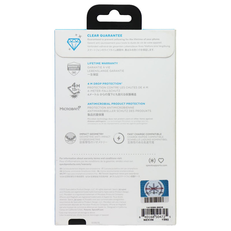 Speck Perfect-Clear Case for MagSafe for iPhone 13 - Clear/Red
