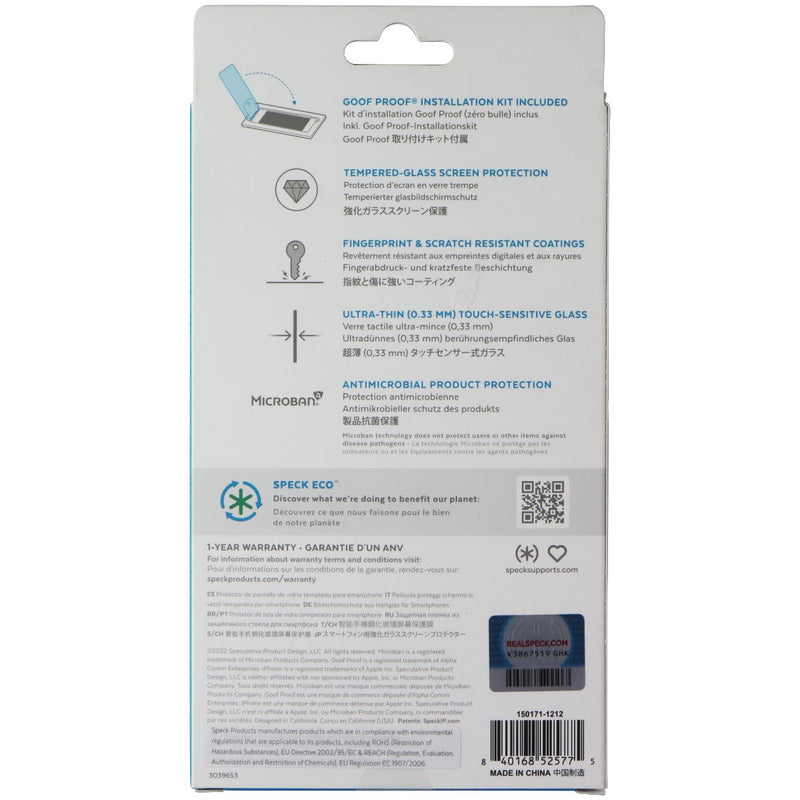 Speck ShieldView Glass Tempered Glass Screen Protector for Apple iPhone 14 Pro