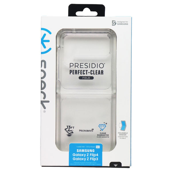 Speck Presidio Perfect-Clear Fold Case for Samsung Galaxy Z Flip4/Flip 3  Clear