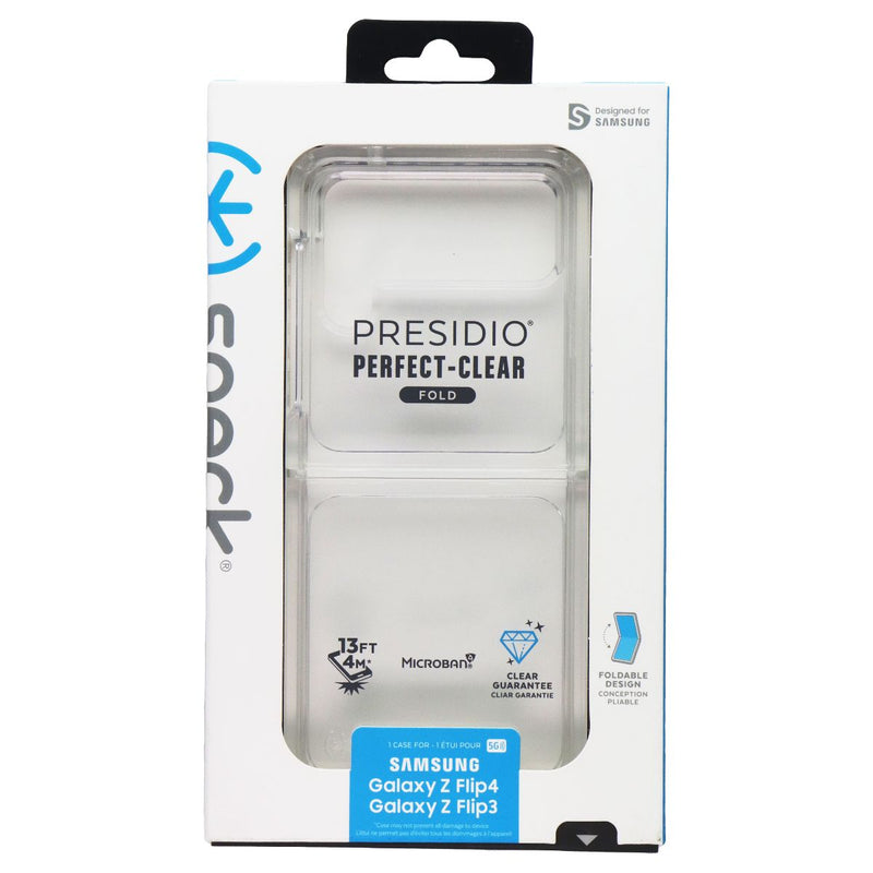Speck Presidio Perfect-Clear Fold Case for Samsung Galaxy Z Flip4/Flip 3  Clear