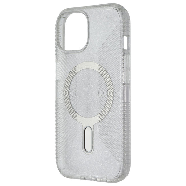 Speck Presidio Lux Grip for MagSafe for iPhone 15/14/13 - Clear Glitter