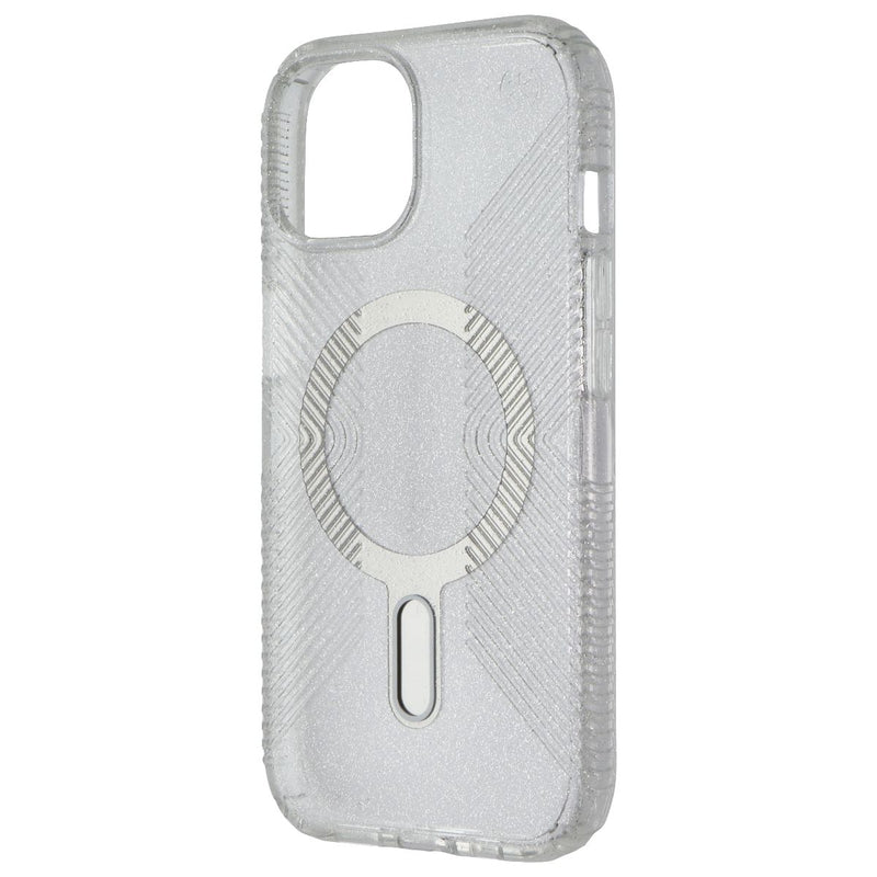 Speck Presidio Lux Grip for MagSafe for iPhone 15/14/13 - Clear Glitter