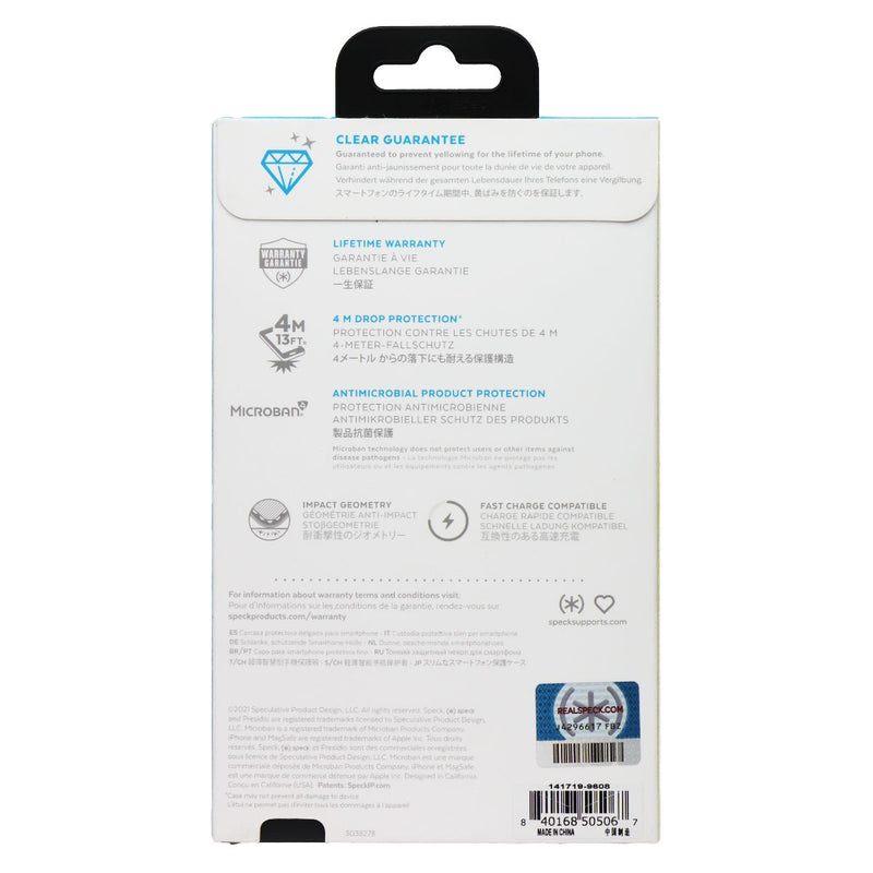 Speck Perfect-Clear Case for MagSafe for iPhone 13 Pro - Clear/Red