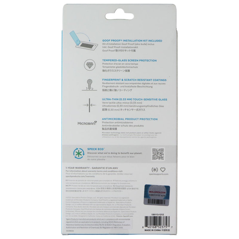 Speck ShieldView Glass Screen Protector for Apple iPhone 14 Pro Max - Clear