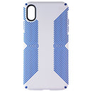 Speck Presidio Grip Phone Case for iPhone Xs Max - Microchip Gray/Ballpoint Blue