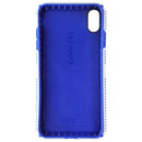 Speck Presidio Grip Phone Case for iPhone Xs Max - Microchip Gray/Ballpoint Blue