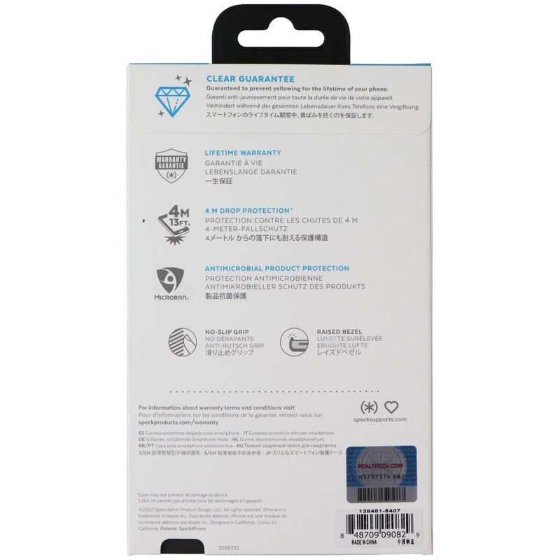 Speck Presidio Perfect Clear Case with Grips for Apple iPhone 12 Mini - Black
