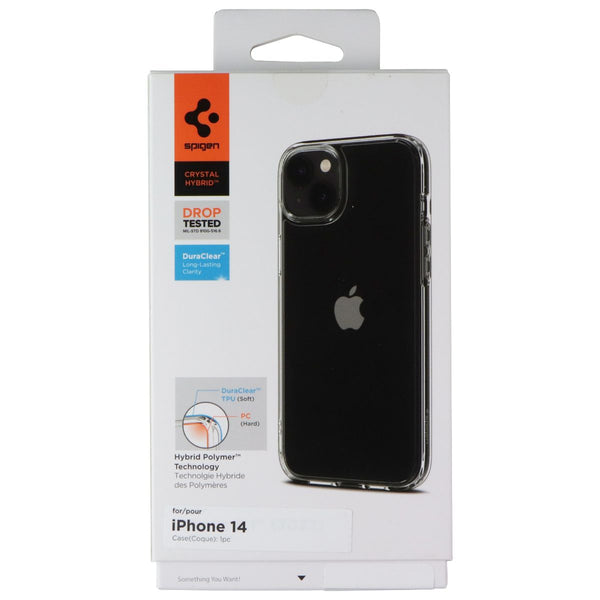Spigen Crystal Hybrid Series DuraClear Case for Apple iPhone 14 - Crystal Clear