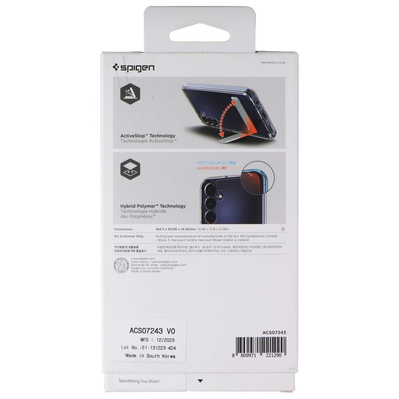 Spigen Slim Armor Essential S Case for Galaxy A15 5G/A15 - Crystal Clear