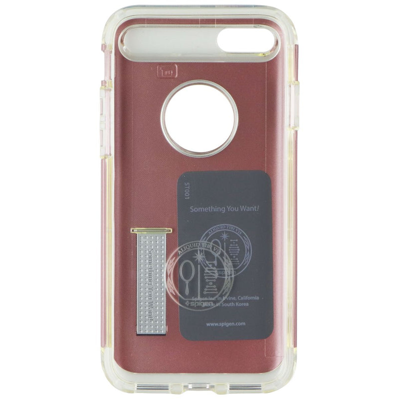 Spigen Slim Armor Dual Layer Case Cover w/ Kickstand iPhone 8 / 7 - Pink / Clear
