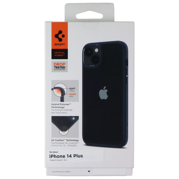 Spigen Crystal Hybrid Series Case for Apple iPhone 14 Plus - Clear/Navy Blue