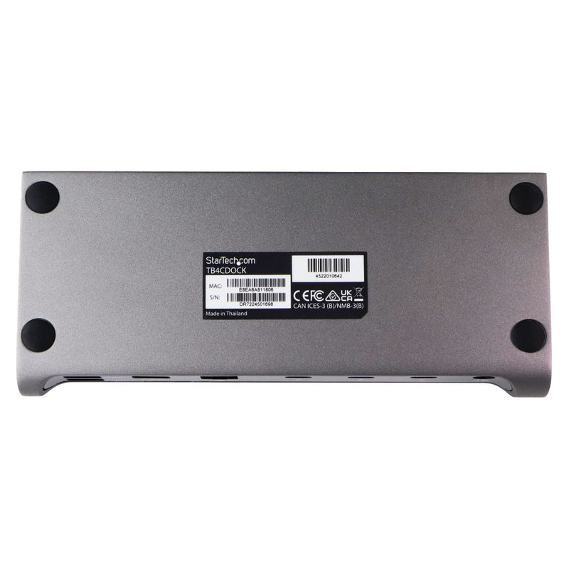 StarTech.com TB4CDOCK Thunderbolt 4 Docking Station with 96W Power Delivery