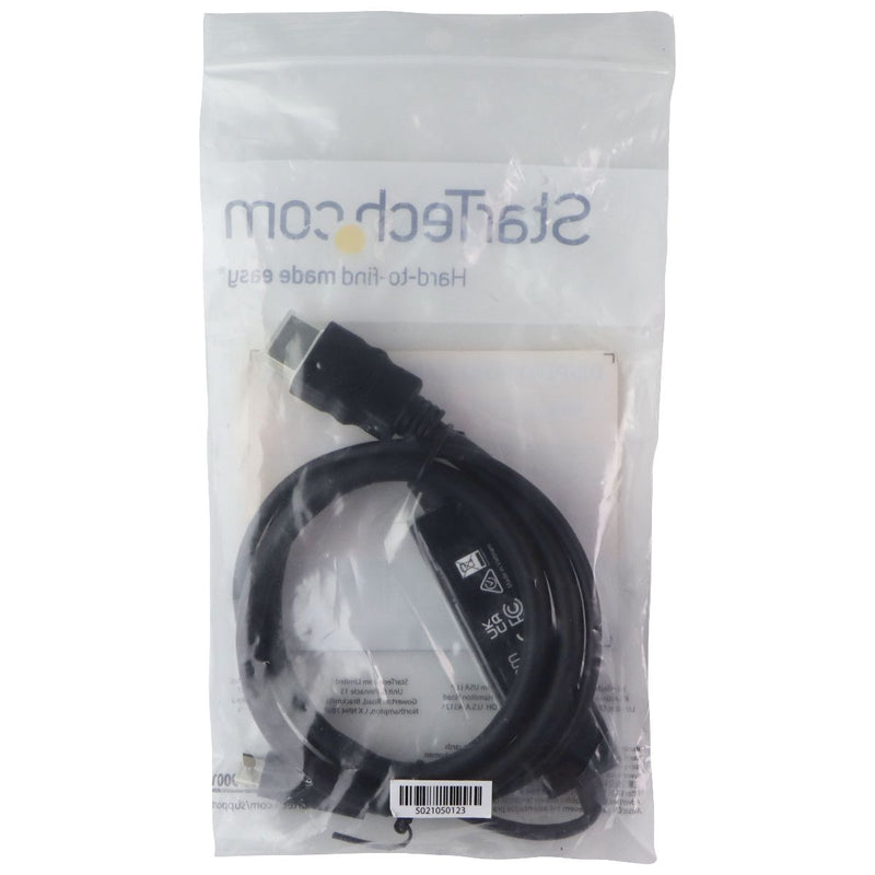 Star Tech 3 Foot USB-C to HDMI Display Port Cable (4K 30Hz) - Black