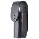 Stallion Leather Single Utility Holder Belt Pouch - Black / Black Button