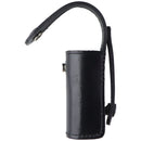 Stallion Leather Single Utility Holder Belt Pouch - Black / Black Button