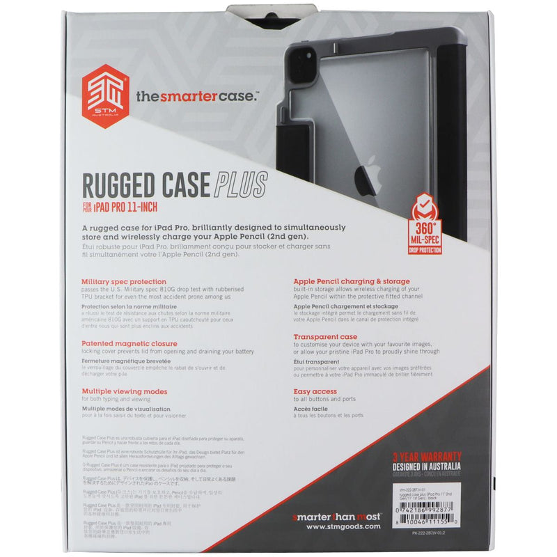 STM Rugged Case Plus Series for iPad Pro 11-inch (2nd/1st Gen) - Black