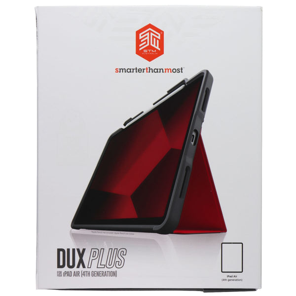 STM Dux Plus Folio Case for Apple iPad Air 5th/4th/M2 6th Gen (2024) - Red
