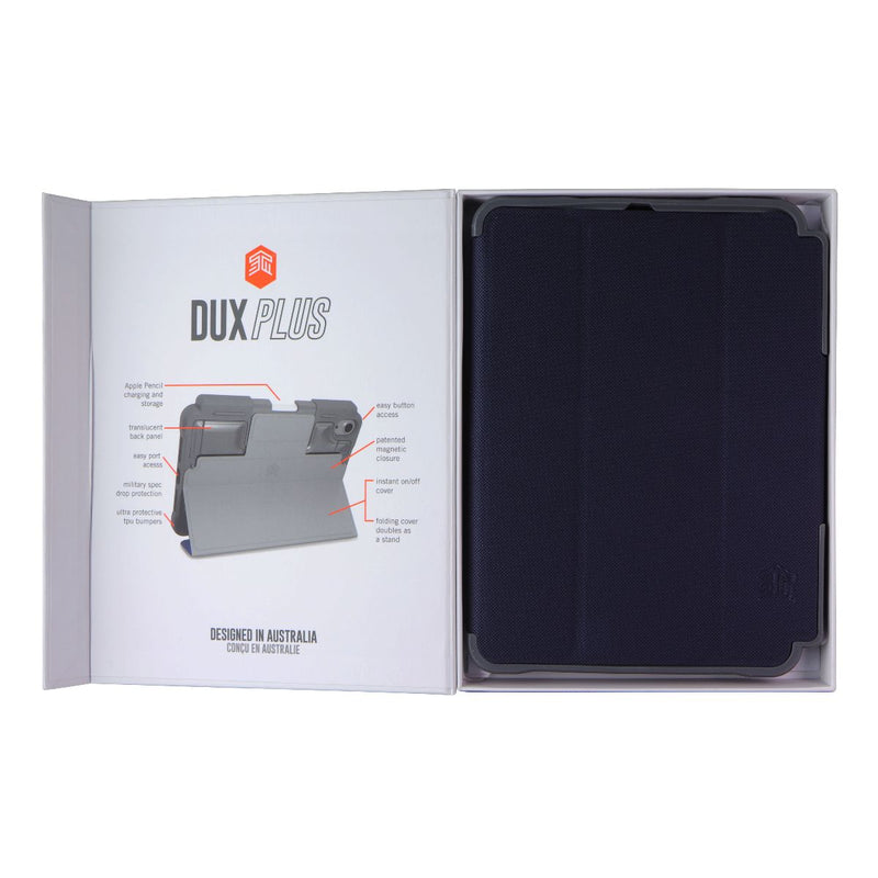 STM Dux Plus Series Case for Apple iPad mini (6th Gen) - Black/Gray