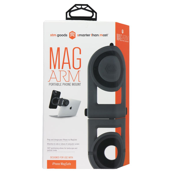 STM MagArm – MagSafe Accessory - Mount iPhone on Laptop or Monitor – Grey