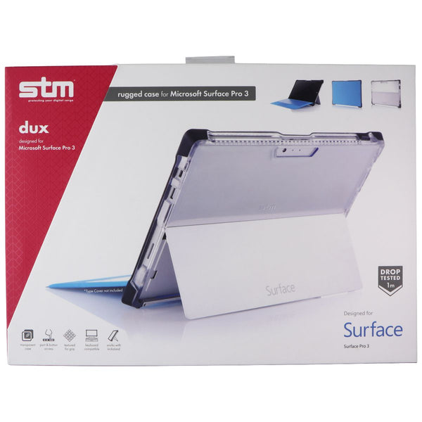 STM Dux Rugged Series Stand Case for Microsoft Surface Pro 3 - Black/Clear