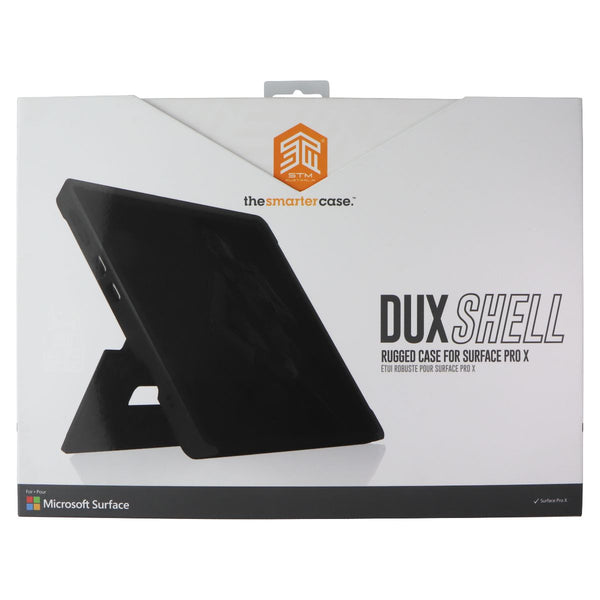 STM DUX Shell Rugged Case for Microsoft Surface Pro X (2020/2019) - Black/Clear
