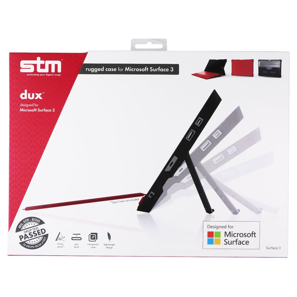 STM Dux Rugged Case for Microsoft Surface 3 - Black (stm-222-103J-01)