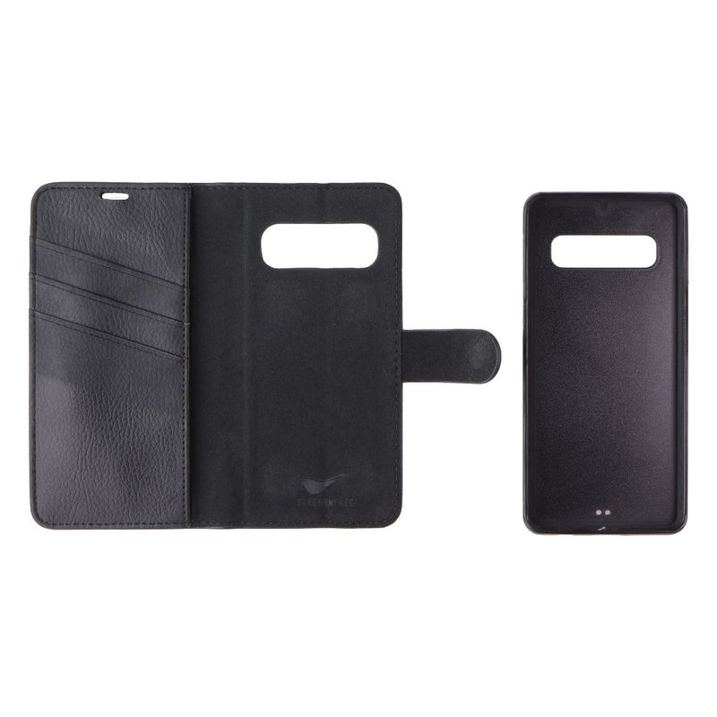 StrongNFree Moderna Plus Series 2-in-1 Wallet Case for Galaxy S10 - Black