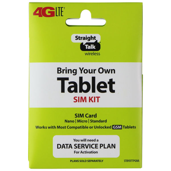 StraightTalk Wireless GSM SIM Card KIT for Tablets (Nano/Micro/Stndrd) T5NA