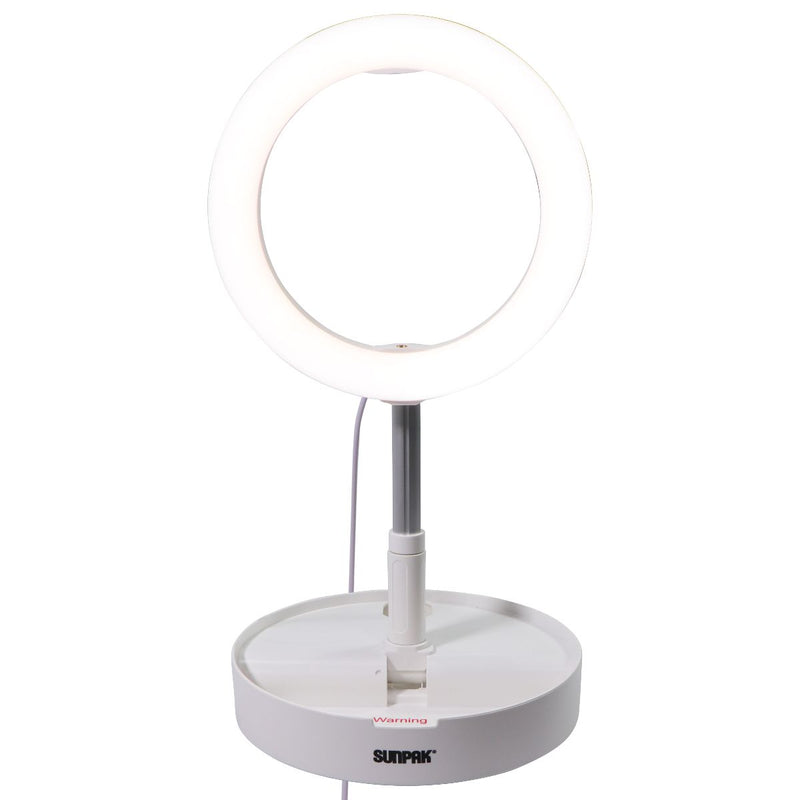 Sunpak - Folding Vlogging Kit with Boya Cardioid Microphone Large LED Ring Light