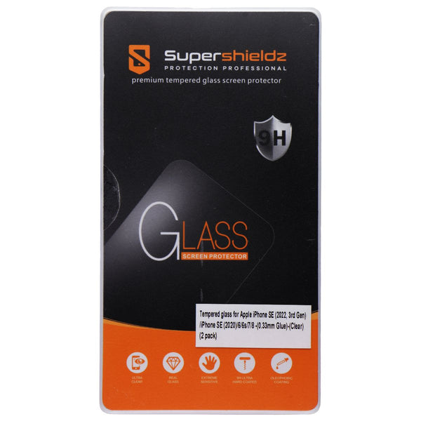SuperShieldz Glass Screen Protector for iPhone SE (2022)/ (2020)/6/6s/7/8
