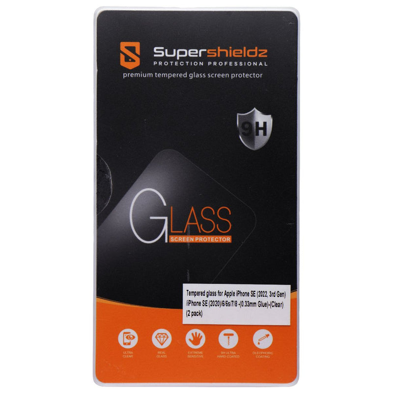 SuperShieldz Glass Screen Protector for iPhone SE (2022)/ (2020)/6/6s/7/8