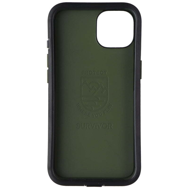 Survivor All-Terrain Earth Series Case for iPhone 13 - Black/Wild Fern Green