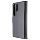 SYB Tech Accessory Folio Case for Samsung Galaxy S24 Ultra - Black Leather