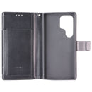 SYB Tech Accessory Folio Case for Samsung Galaxy S24 Ultra - Black Leather