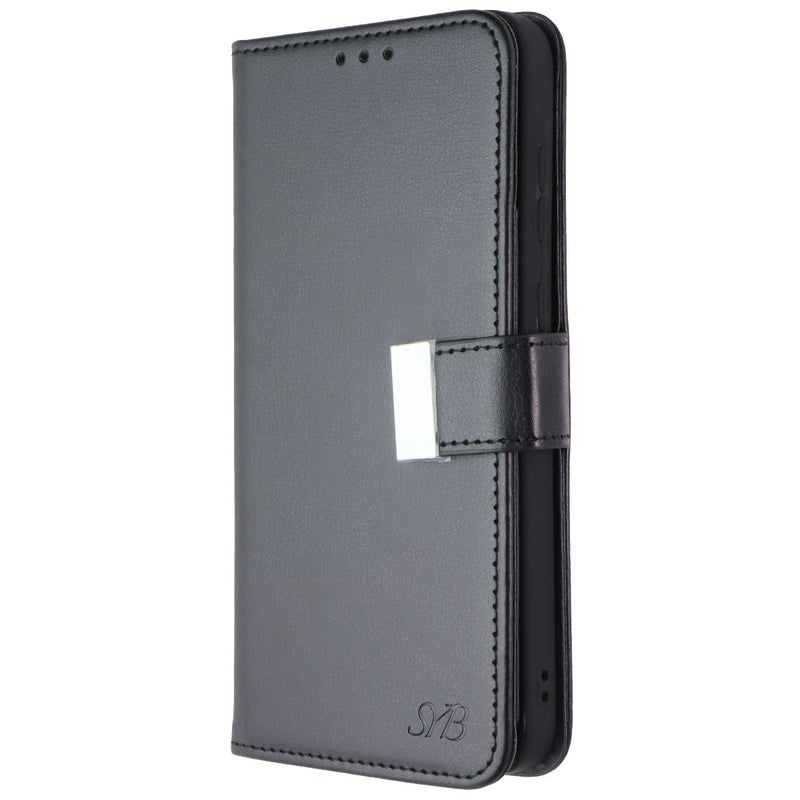 SYB Tech Accessory Folio Case for Samsung Galaxy A35 5G - Black Leather