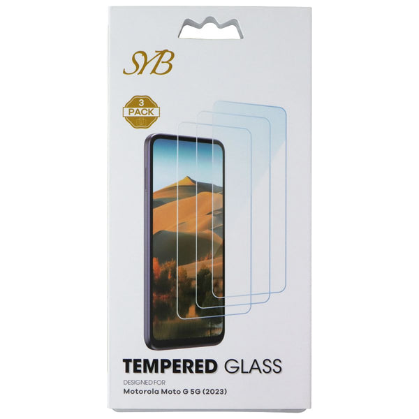 SYB Tempered Glass Screen Protector for Motorola Moto G 5G (2023) - 3 Pack