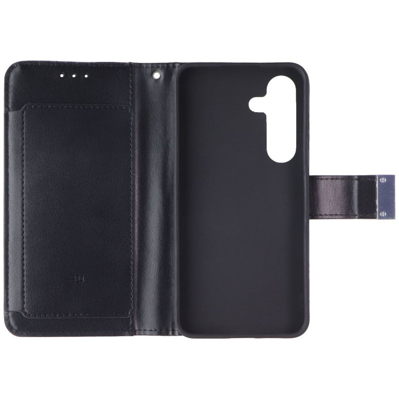 SYB Wallet Folio Series Case for Samsung Galaxy S24 - Black