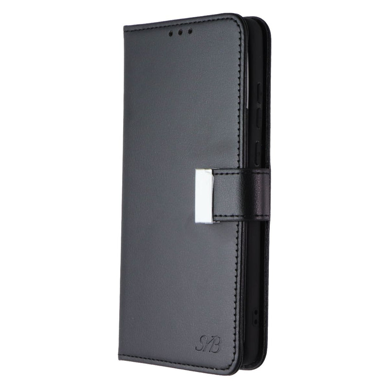 SYB Leather Wallet Case for Motorola Moto G Stylus 5G (2024) - Black