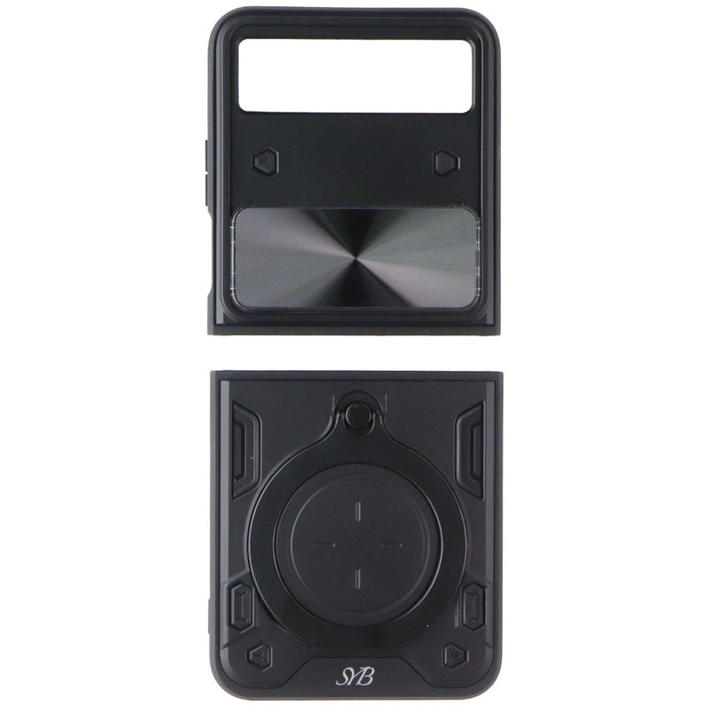 SYB Hybrid Protector Case with Ring Stand for Motorola RAZR (2023) - Black