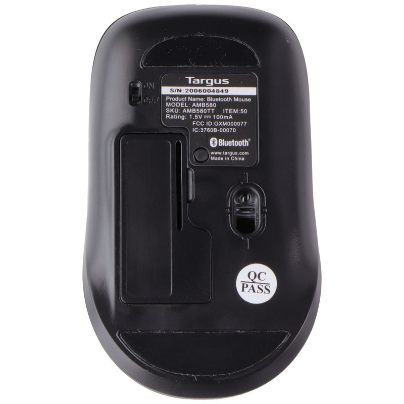 Targus B580 Bluetooth Mouse (1600 DPI) for Windows PC & More - Black AMB580TT