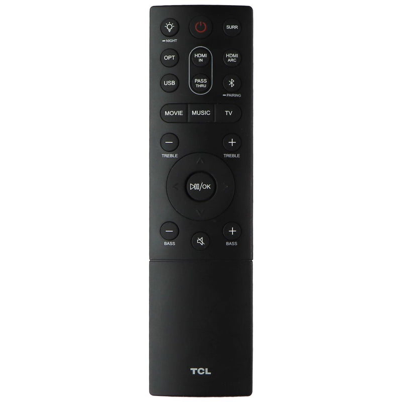 TCL Replacement Remote Control for Select TCL TVs - Black (QC21E26L18)