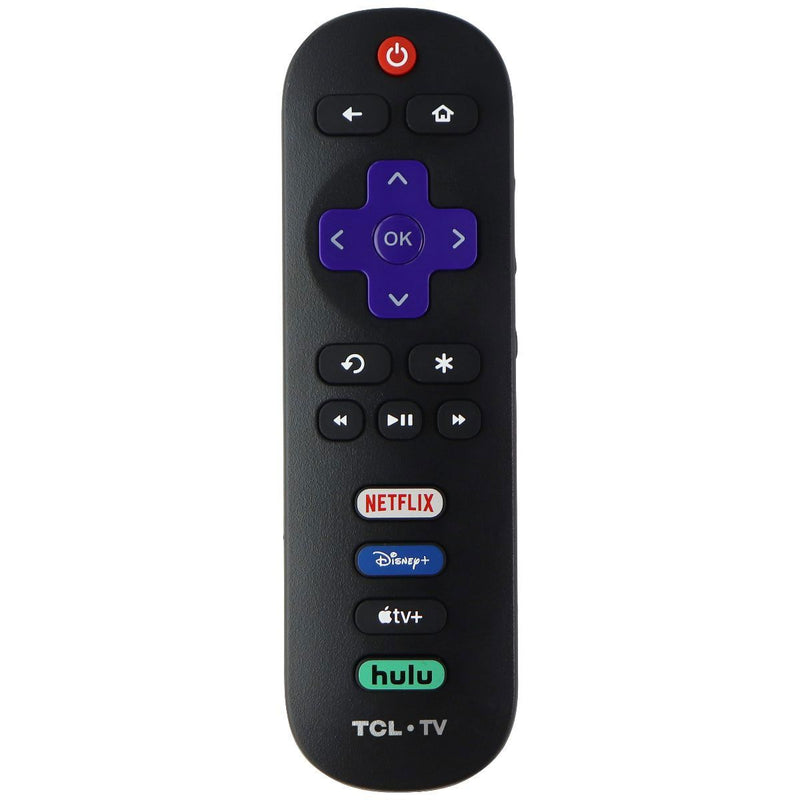 TCL Roku TV Remote with Netflix/Disney+/AppleTV+/Hulu Hot Keys - Black