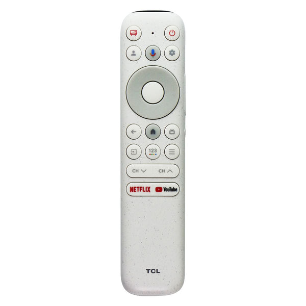 TCL Voice Remote Control (RC902N) w/ Netflix and YouTube Hot Keys - White