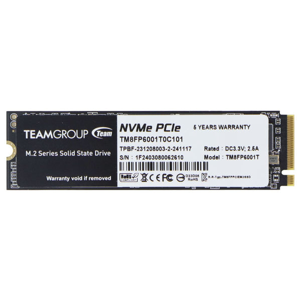 TeamGroup MP33 NVMe PCIe Gen3 x4 M.2 Series 1TB SSD