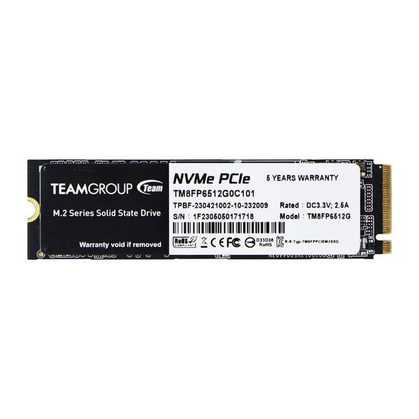 TeamGroup (512GB) MP33 PCIe Gen3 x4 Internal SSD (TM8FP6512G0C101)
