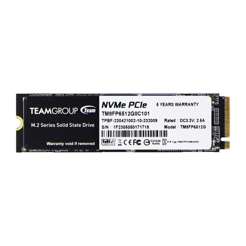 TeamGroup (512GB) MP33 PCIe Gen3 x4 Internal SSD (TM8FP6512G0C101)