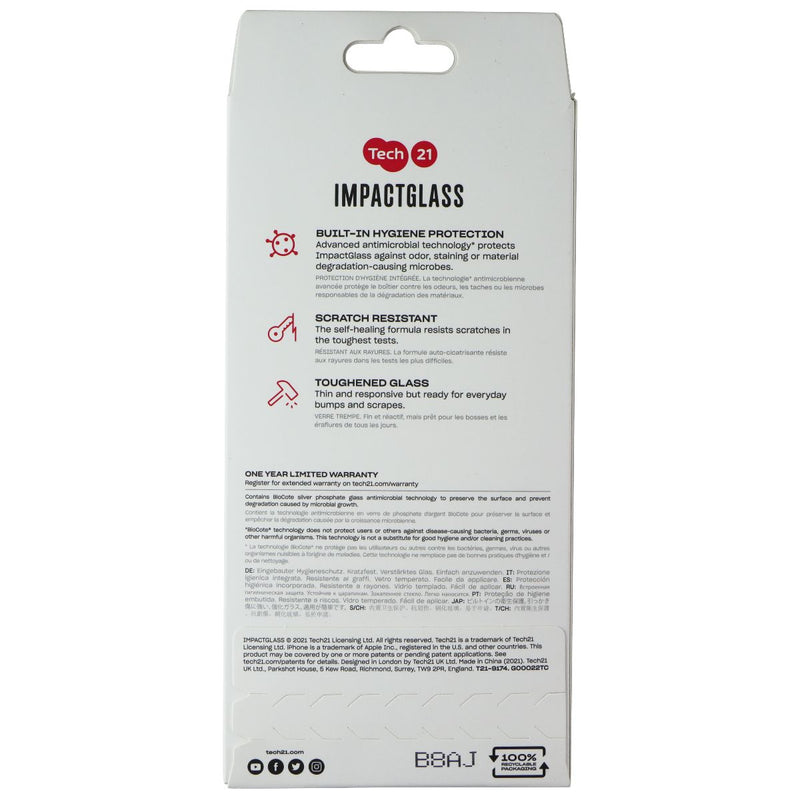 Tech21 Impact Glass Screen Protector for Apple iPhone 13 Pro Max