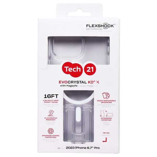 Tech 21 Evo Crystal Kick for MagSafe for iPhone 15 Pro Max - White