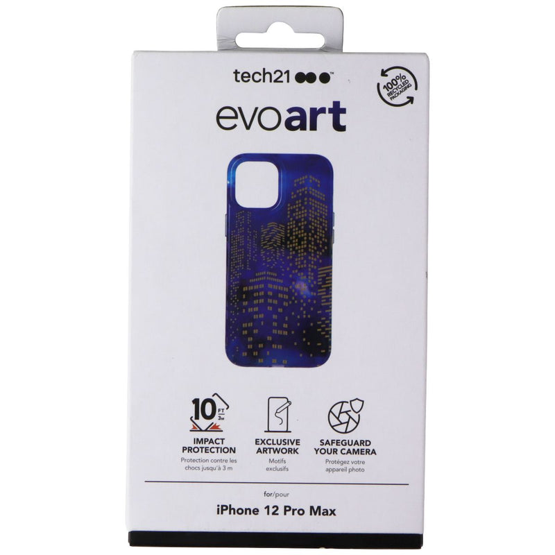 Tech21 Evo Art Series Case for Apple iPhone 12 Pro Max - Blue City Skyline