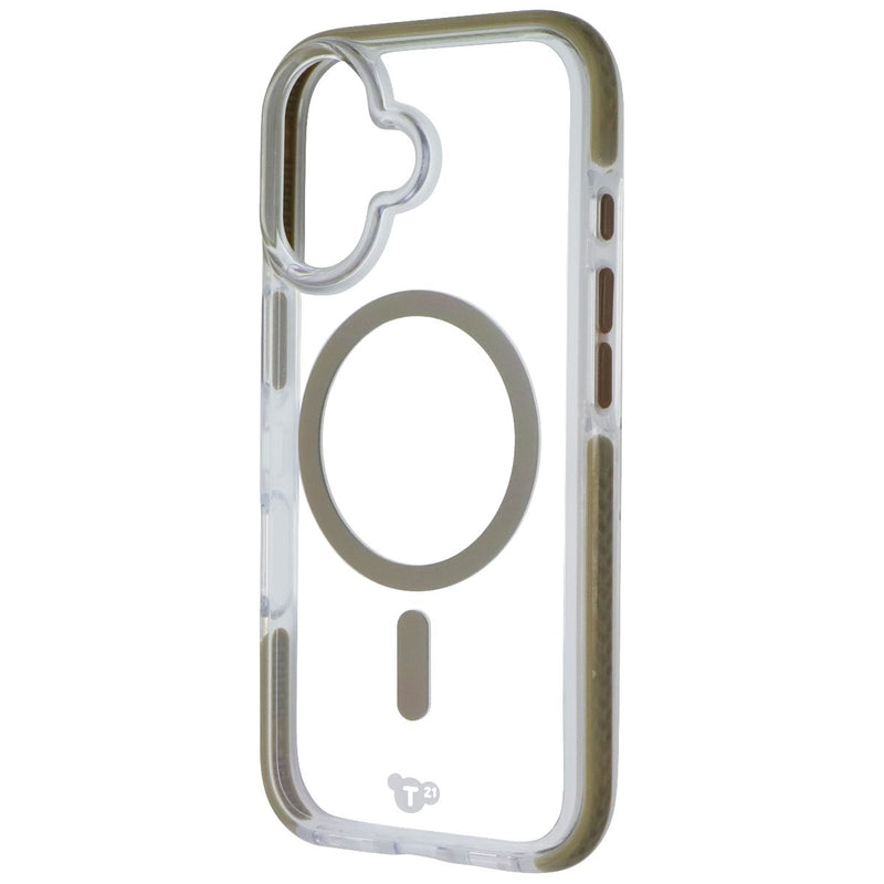 Tech21 EvoCrystal Series Case for MagSafe for Apple iPhone 16 - Clear/Gold